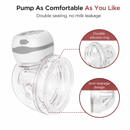 Double wearable breastpump