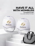 Double wearable breastpump + pump bag